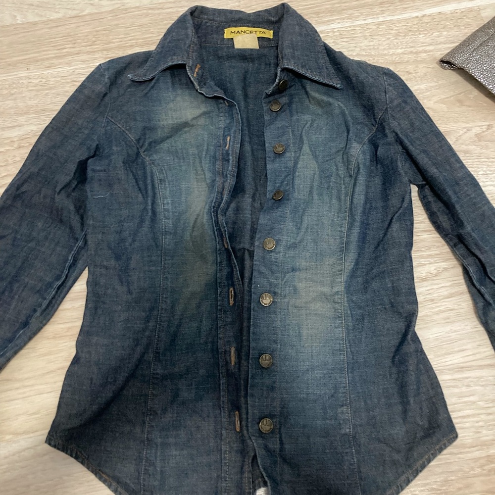 Button-Up Thin Loose Jean Jacket